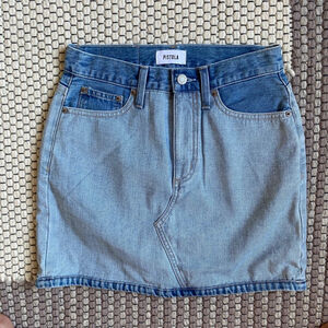 NWOT Pistola Denim Skirt Size 26 Blue